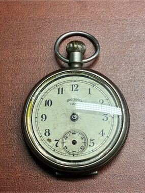 Vintage Ingersoll Yankee Dollar Pocket Watch For Parts